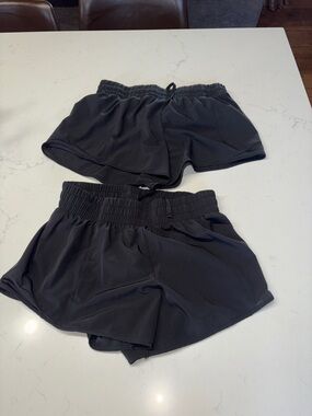 Athletic Works Black Women's Athletic Shorts with Elastic Waist